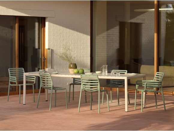 Mesa extensible para comedor exterior Tevere Polipropileno de Nardi - 1