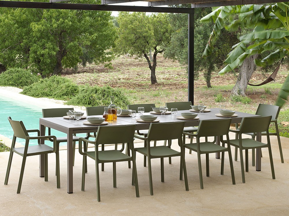Mesa extensible de polipropileno para comedor exterio Río de Nardi - 6