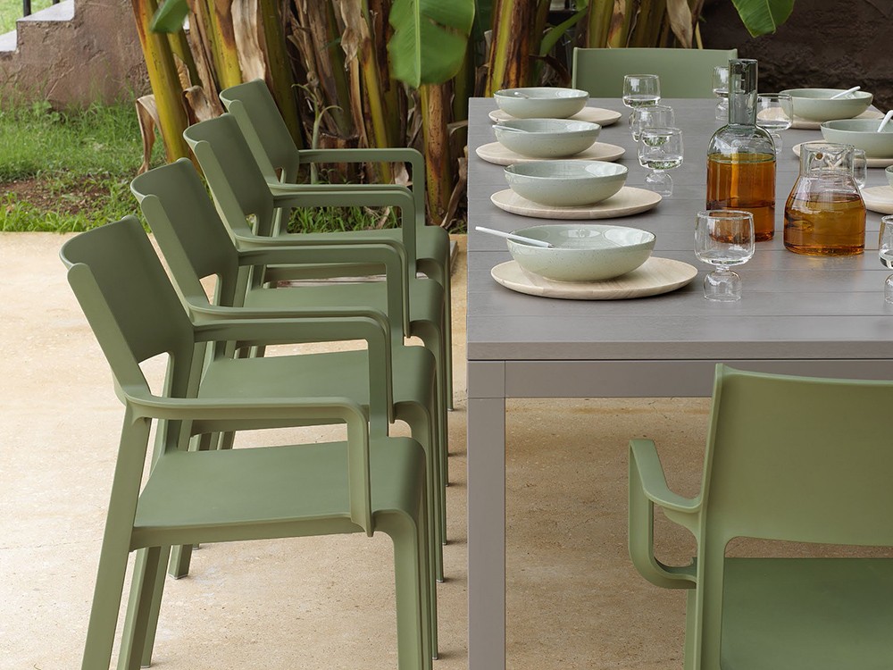 Mesa extensible de polipropileno para comedor exterio Río de Nardi - 7