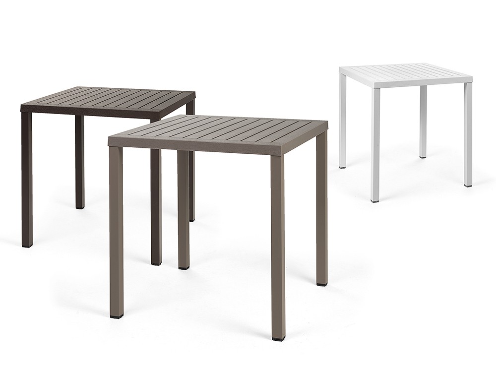 Mesa para comedor exterior de polipropileno Cube de Nardi -18