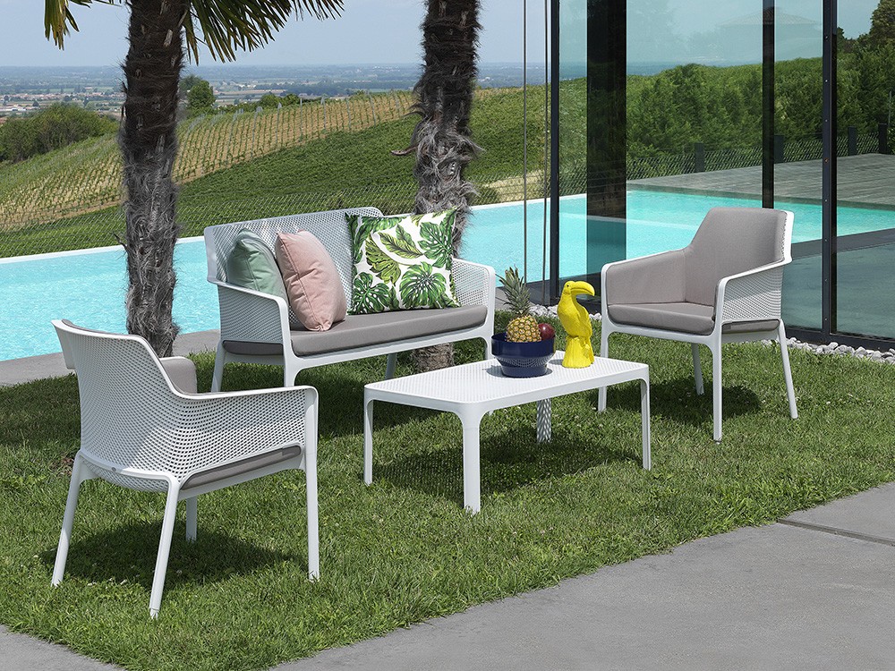 Mesa de centro para salón exterior Net de Nardi -2