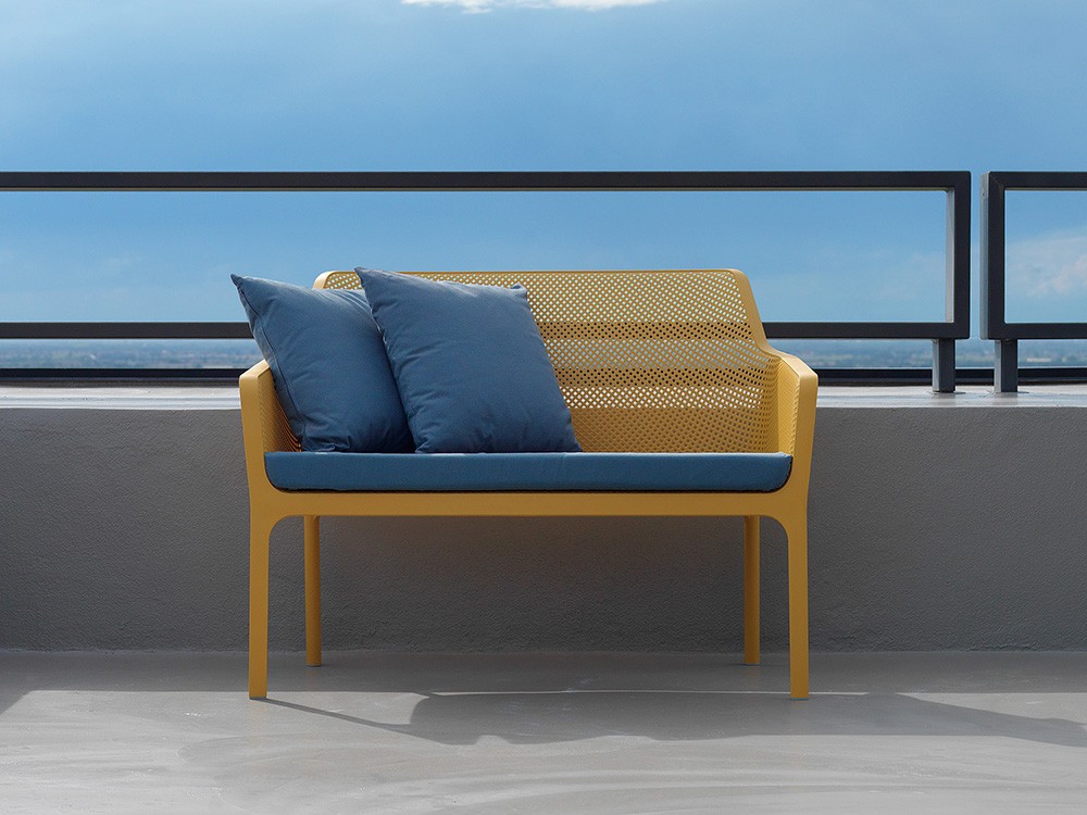 Banco para terraza o jardín de polipropileno Net de Nardi - 3