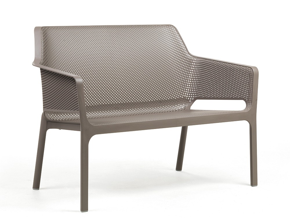 Banco para terraza o jardín de polipropileno Net de Nardi - 5