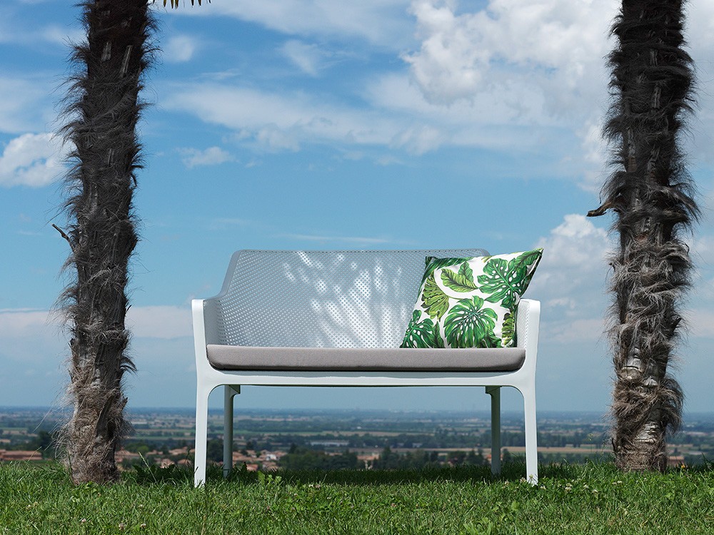 Banco para terraza o jardín de polipropileno Net de Nardi - 2