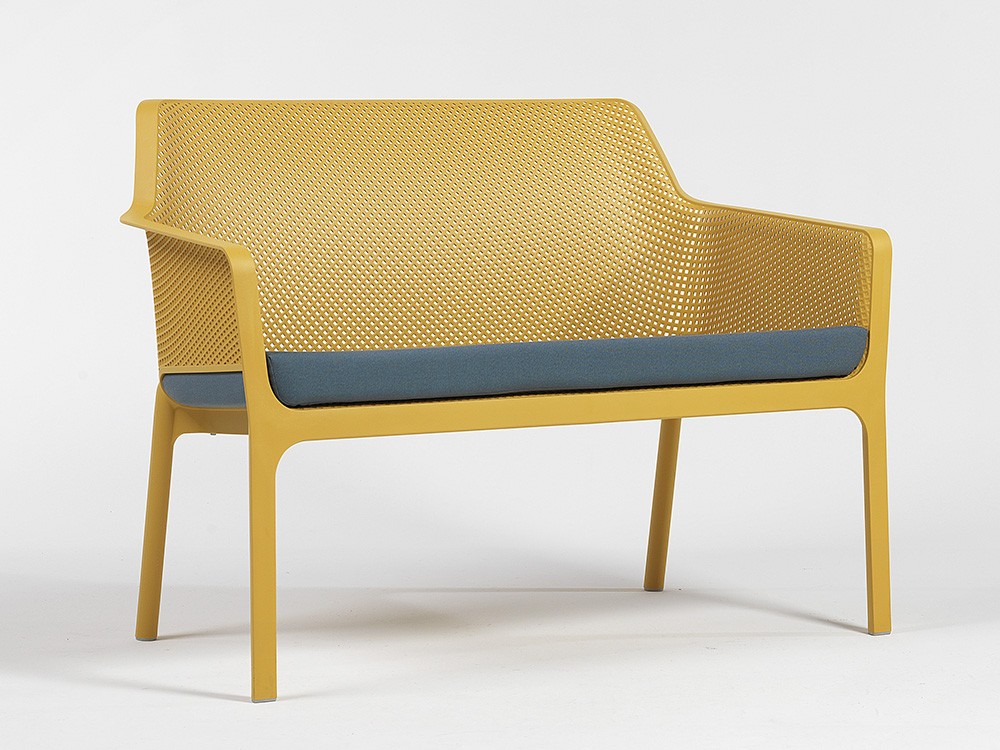 Banco para terraza o jardín de polipropileno Net de Nardi - 15