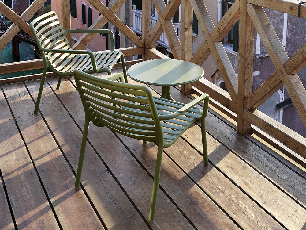 Mesa auxiliar apilable de polipropileno Tavolino de  Nardi - 12