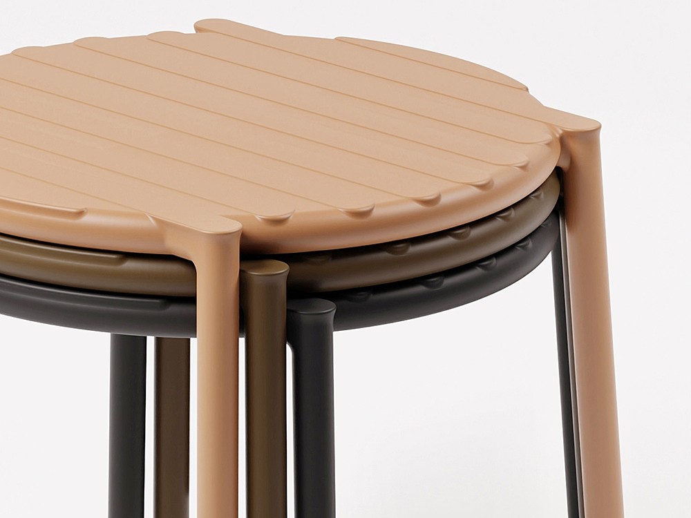 Mesa auxiliar apilable de polipropileno Tavolino de  Nardi - 9