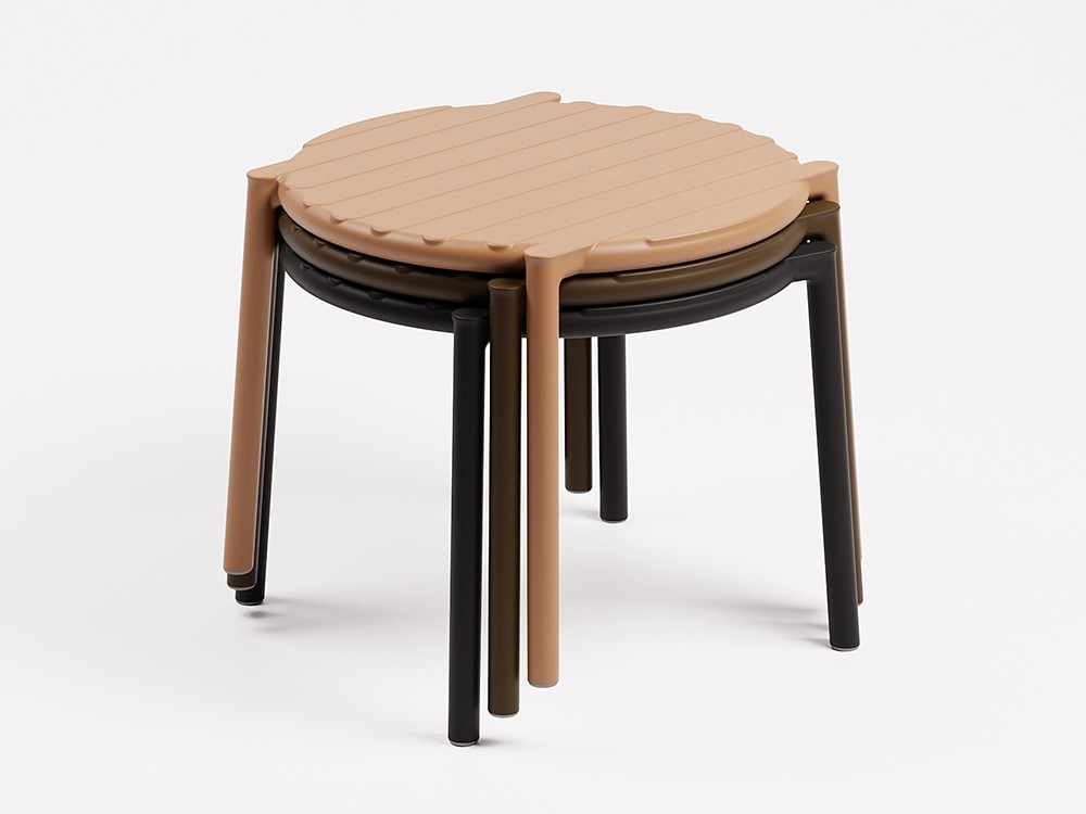 Mesa auxiliar apilable de polipropileno Tavolino de  Nardi - 10