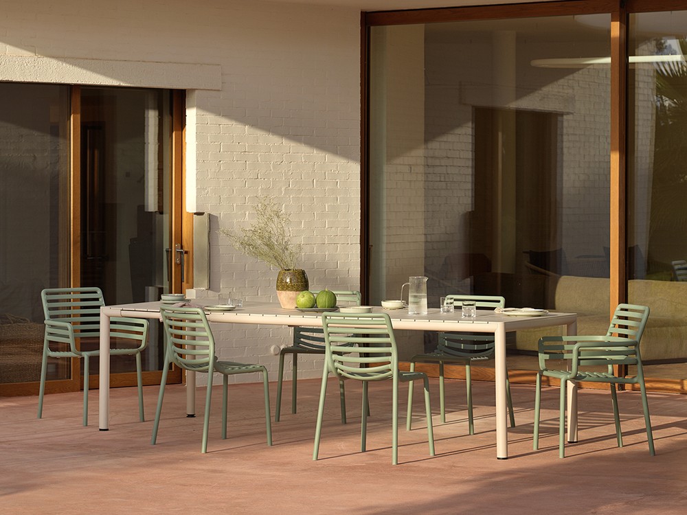 Silla apilable para comedor exterior de polipropileno Doga de Nardi - 21