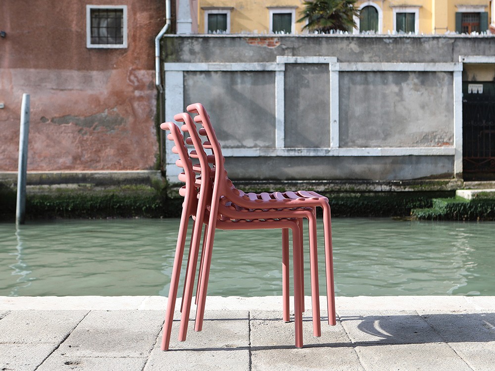 Silla apilable para comedor exterior de polipropileno Doga de Nardi - 9