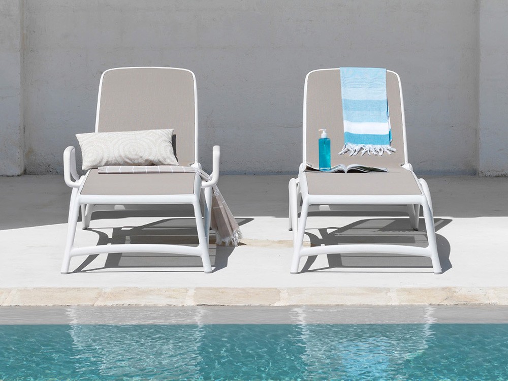 Tumbona reclinable de polipropileno Atlantico de Nardi - 24