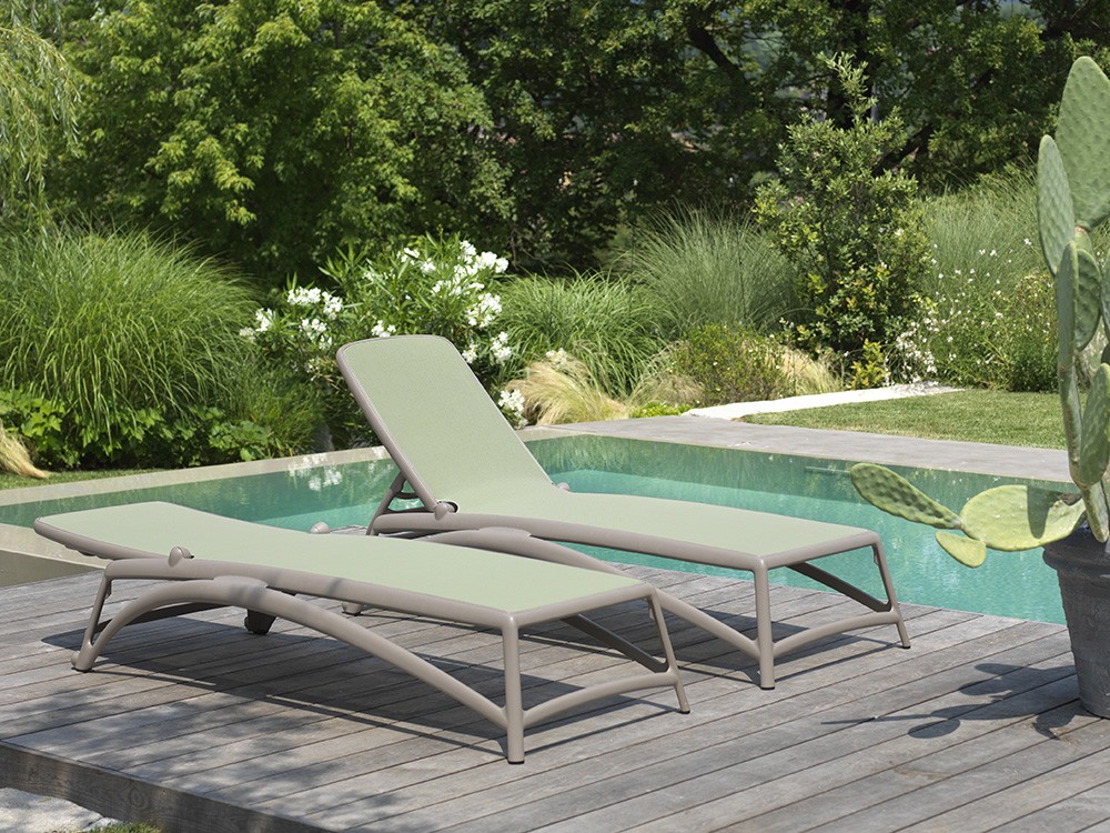 Tumbona reclinable de polipropileno Atlantico de Nardi - 1