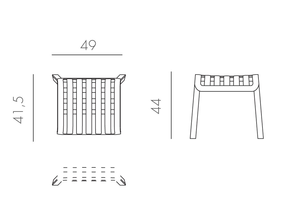 Sillón relax o mecedora de polipropileno Folio de Nardi - 24