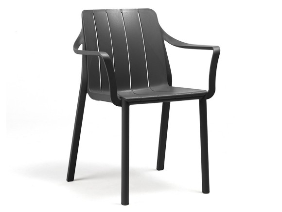 Sillón de comedor apilable de polipropileno Tiberina de Nardi - 1