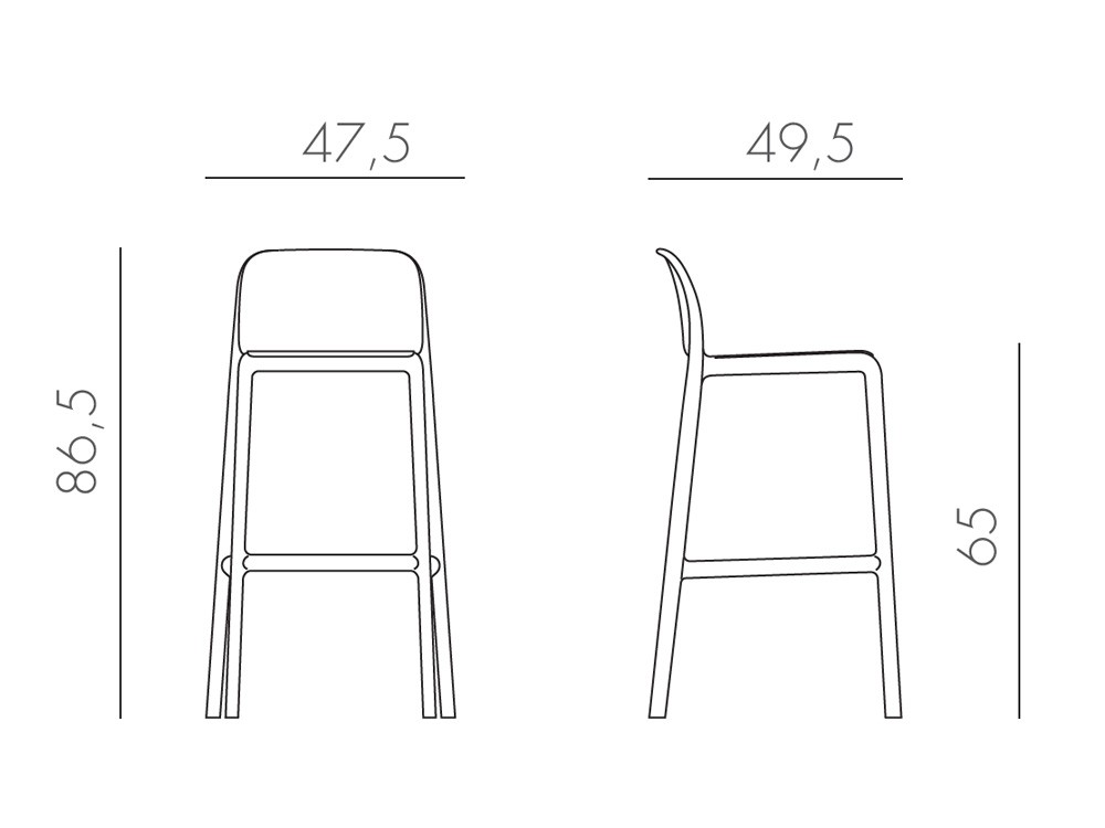 Taburete de polipropileno Faro de Nardi - 8