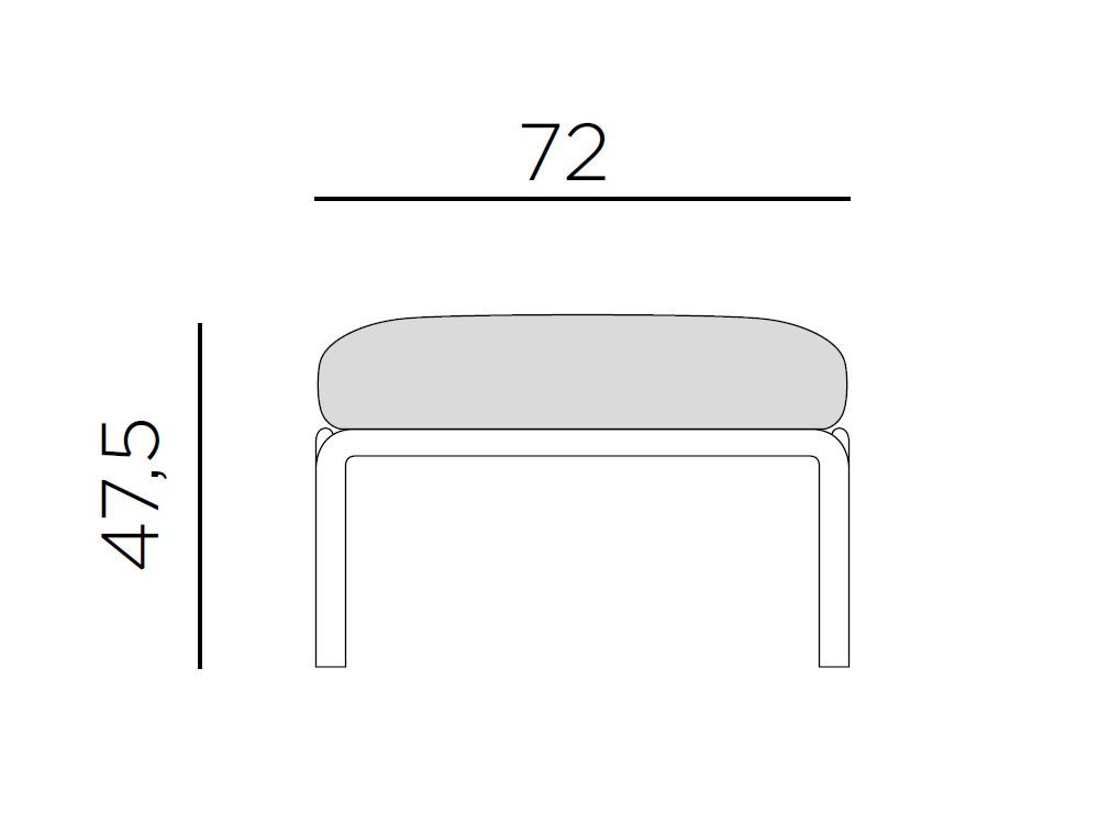 Puf para salón exterior de polipropileno Komodo de Nardi - 13