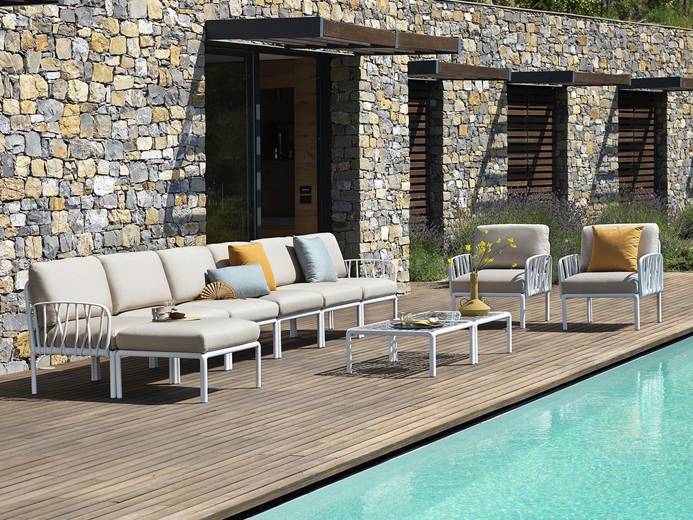 Mesa de centro de polipropileno con opción de sobre de cristal para terraza o jardín Komodo de Nardi - 16