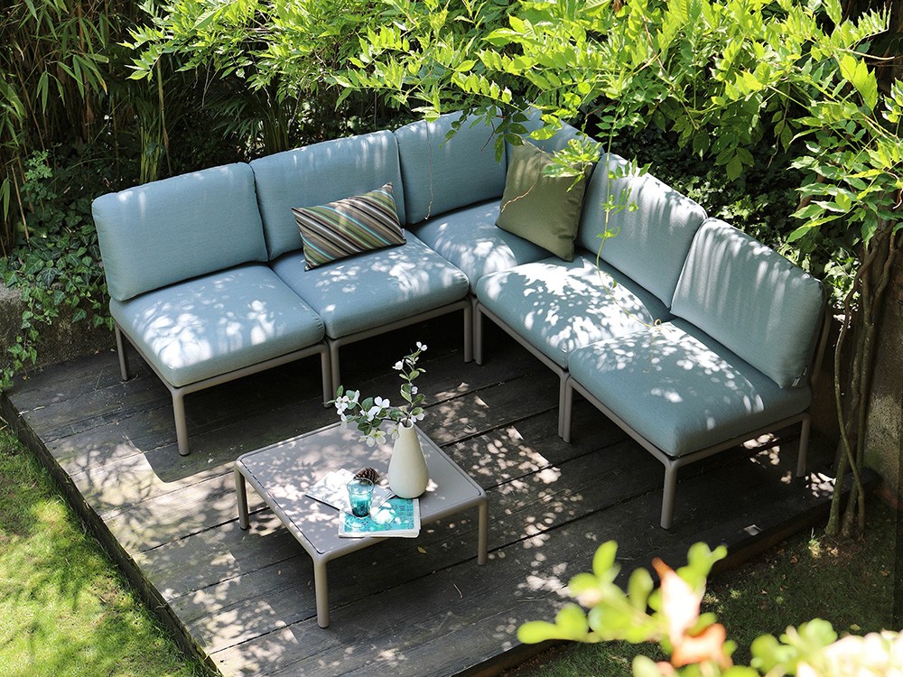 Mesa de centro de polipropileno con opción de sobre de cristal para terraza o jardín Komodo de Nardi - 13