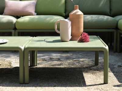 Mesa de centro de polipropileno con opción de sobre de cristal para terraza o jardín Komodo de Nardi - 11