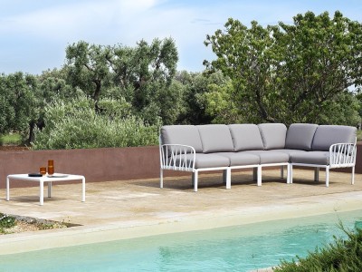 Mesa de centro de polipropileno con opción de sobre de cristal para terraza o jardín Komodo de Nardi - 15