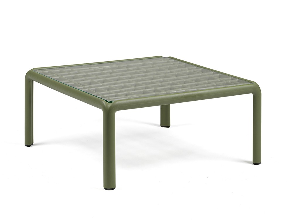 Mesa de centro de polipropileno con opción de sobre de cristal para terraza o jardín Komodo de Nardi - 6