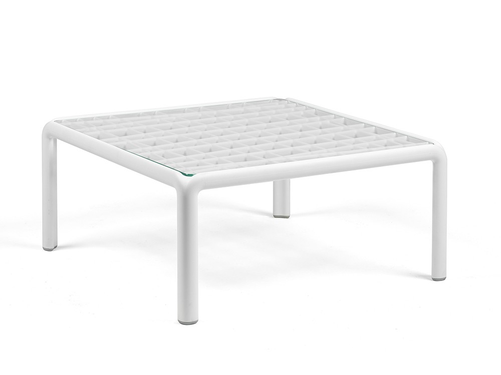 Mesa de centro de polipropileno con opción de sobre de cristal para terraza o jardín Komodo de Nardi - 8