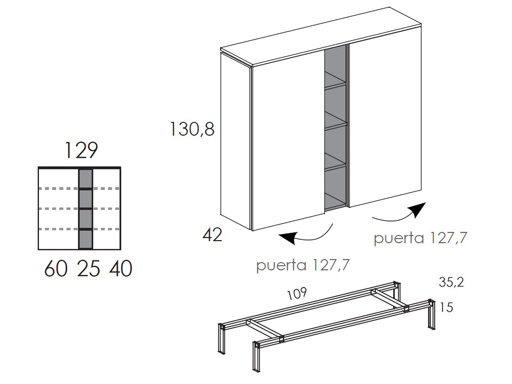 Aparador alto Muss 03 de Tegar Mobel - 10