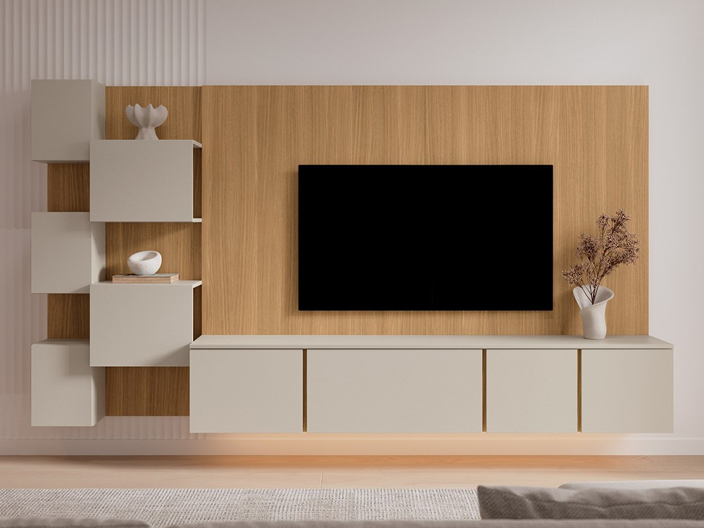 Composición de salón con panel Muss 05 de Tegar Mobel - 1