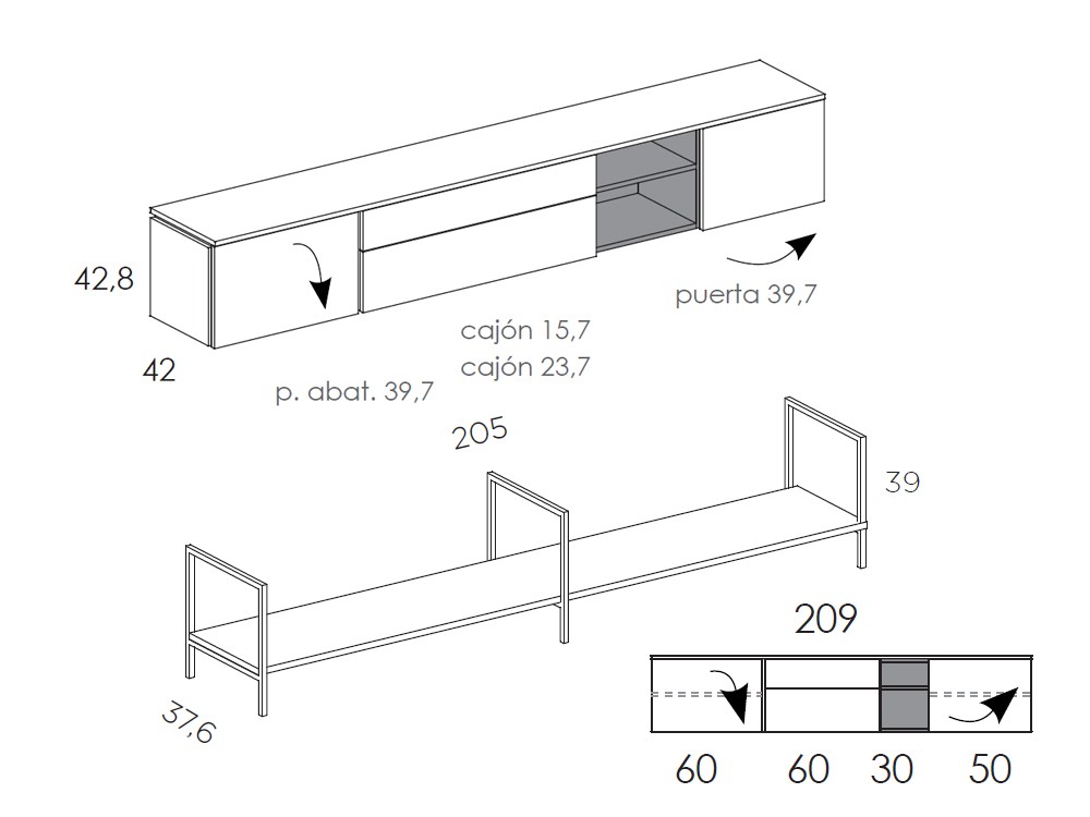 Aparador Muss 02 de Tegar Mobel - 3