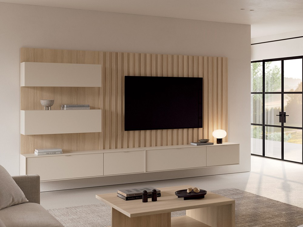 Composición para salón con panel Natur 02 de Tegar Mobel - 1