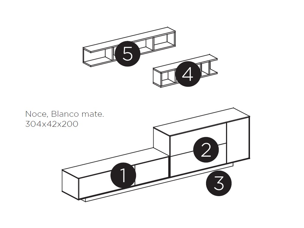 Mueble para televisión Natur 05 de Tegar Mobel - 15