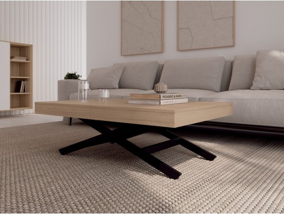 Mesa de centro convertible en mesa de comedor con Motor de Tegar Mobel - 1