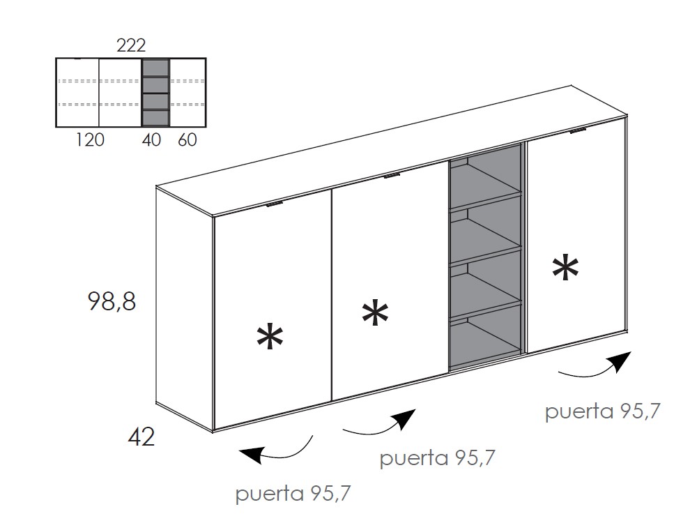 Aparador Natur 01 de Tegar Mobel - 9