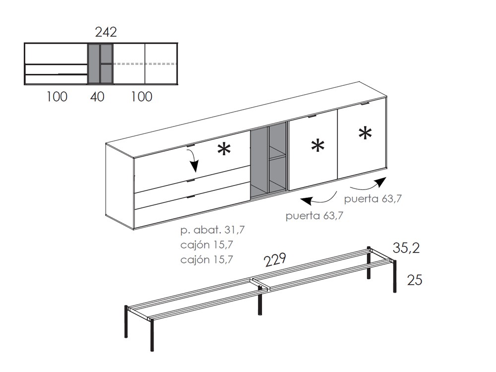 Aparador Natur 03 de Tegar Mobel - 3