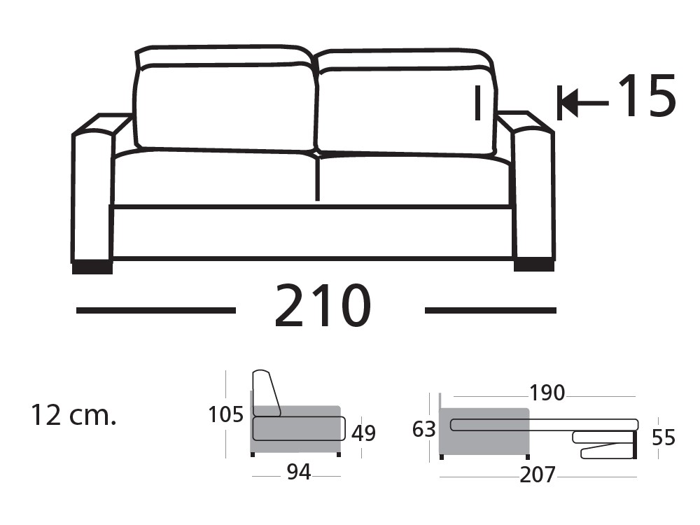 Sofá Cama Cardiff de Zarda - 6