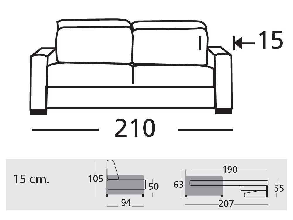 Sofá Cama Cardiff de Zarda - 7