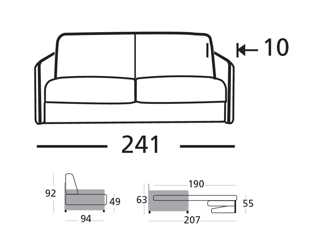 Sofá Cama Turín de Zarda - 9