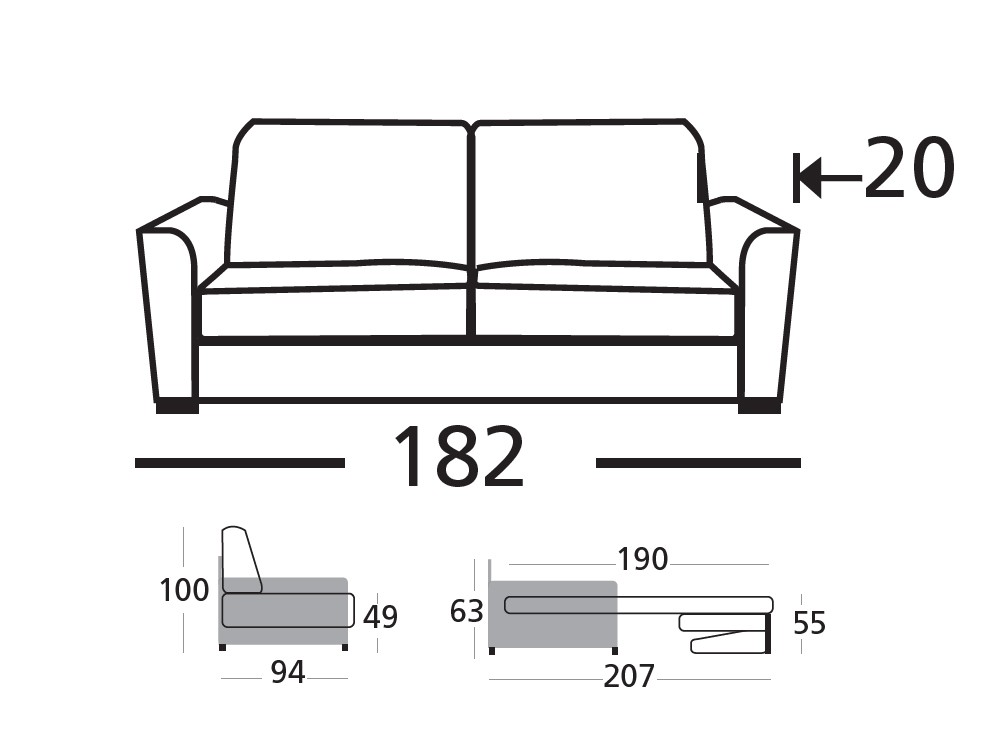 Sofá Cama Pau de Zardá - 6
