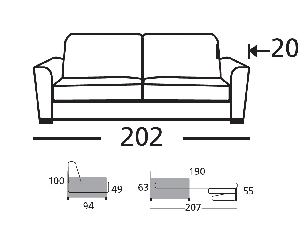 Sofá Cama Pau de Zardá - 7