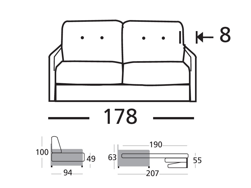Sofá Cama London de Zardá - 6