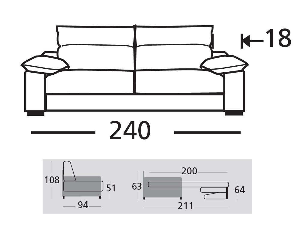 Sofá Cama Nápoles de Zardá - 7