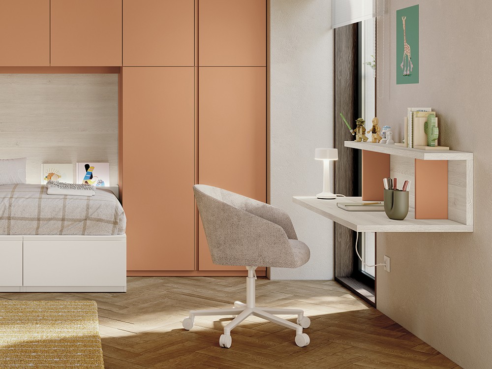 Dormitorio con puente de armarios Stay Young 03 de Antaix - 4