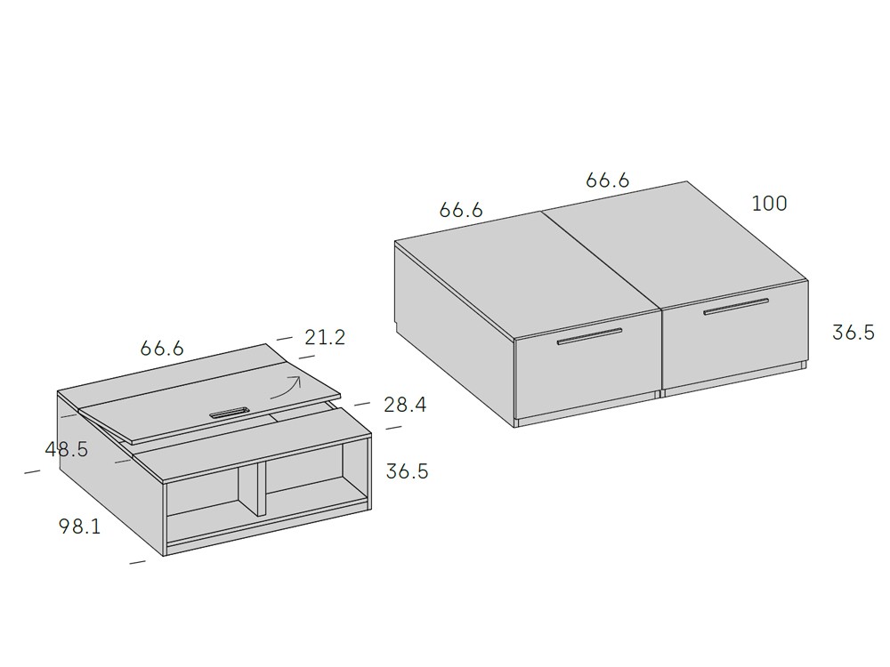 Dormitorio con puente de armarios Stay Young 03 de Antaix - 6