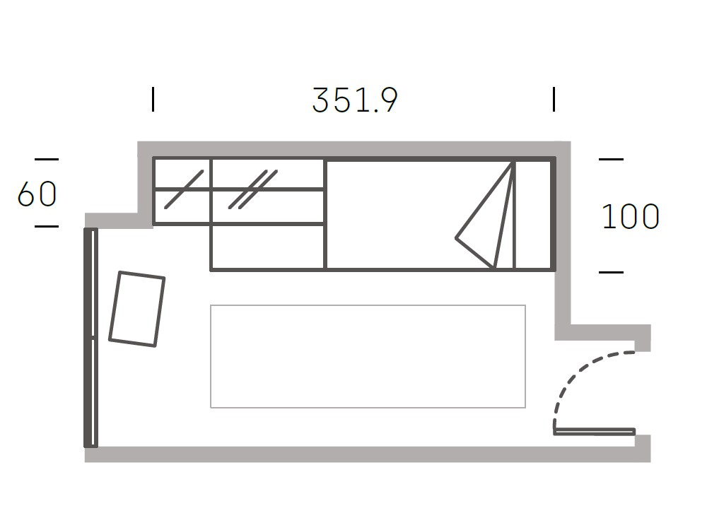 Cama con panel con luz led Stay Young 04 de Antaix - 4