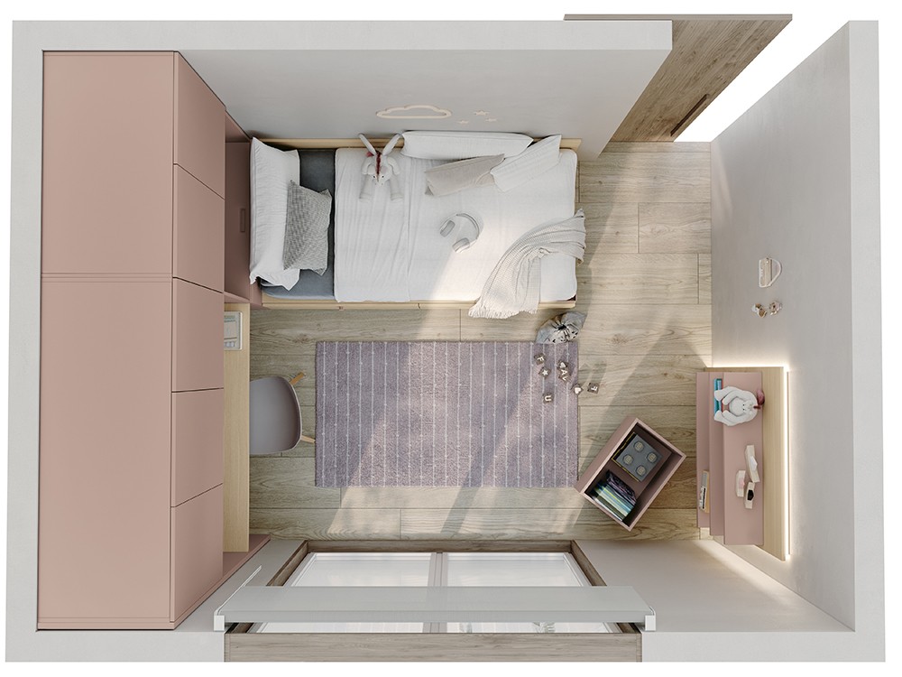 Cama juvenil con cajones Stay Young 06 de Antaix - 4