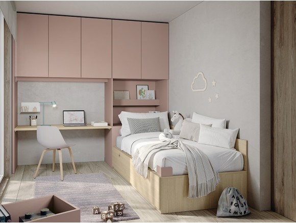 Cama juvenil con cajones Stay Young 06 de Antaix - 2
