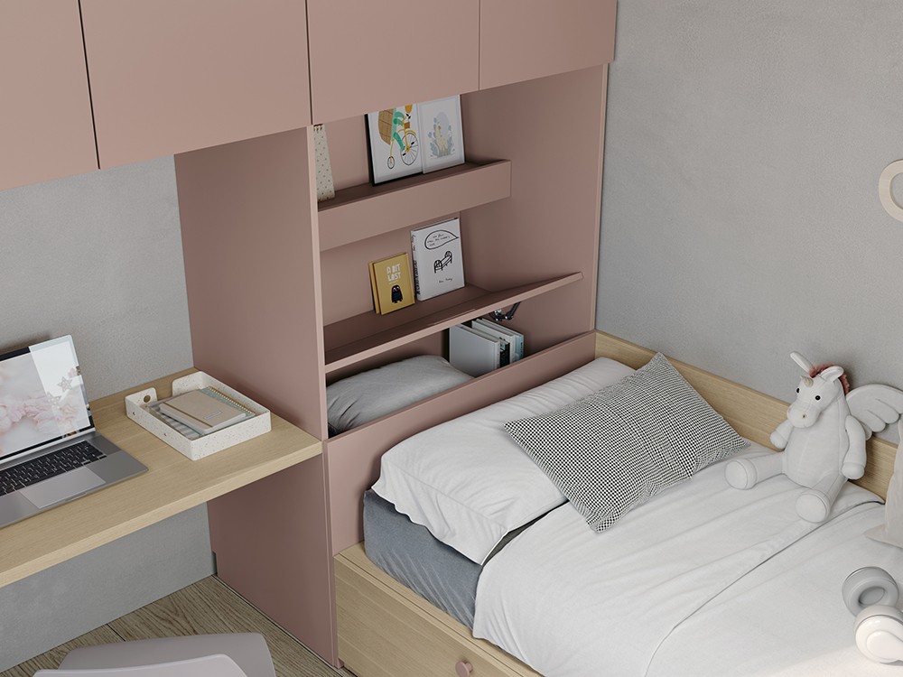 Cama juvenil con cajones Stay Young 06 de Antaix - 3