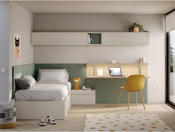 Cama con escritorio Stay Young 15 de Antaix - 1