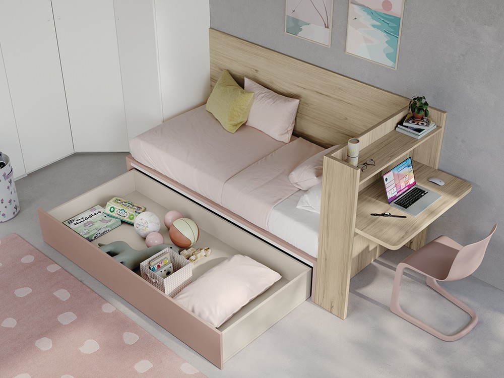 Cama con escritorio Stay Young 16 de Antaix - 2