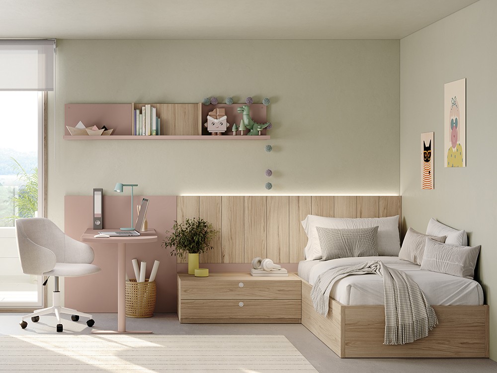 Cama con escritorio Stay Young 19 de Antaix - 1